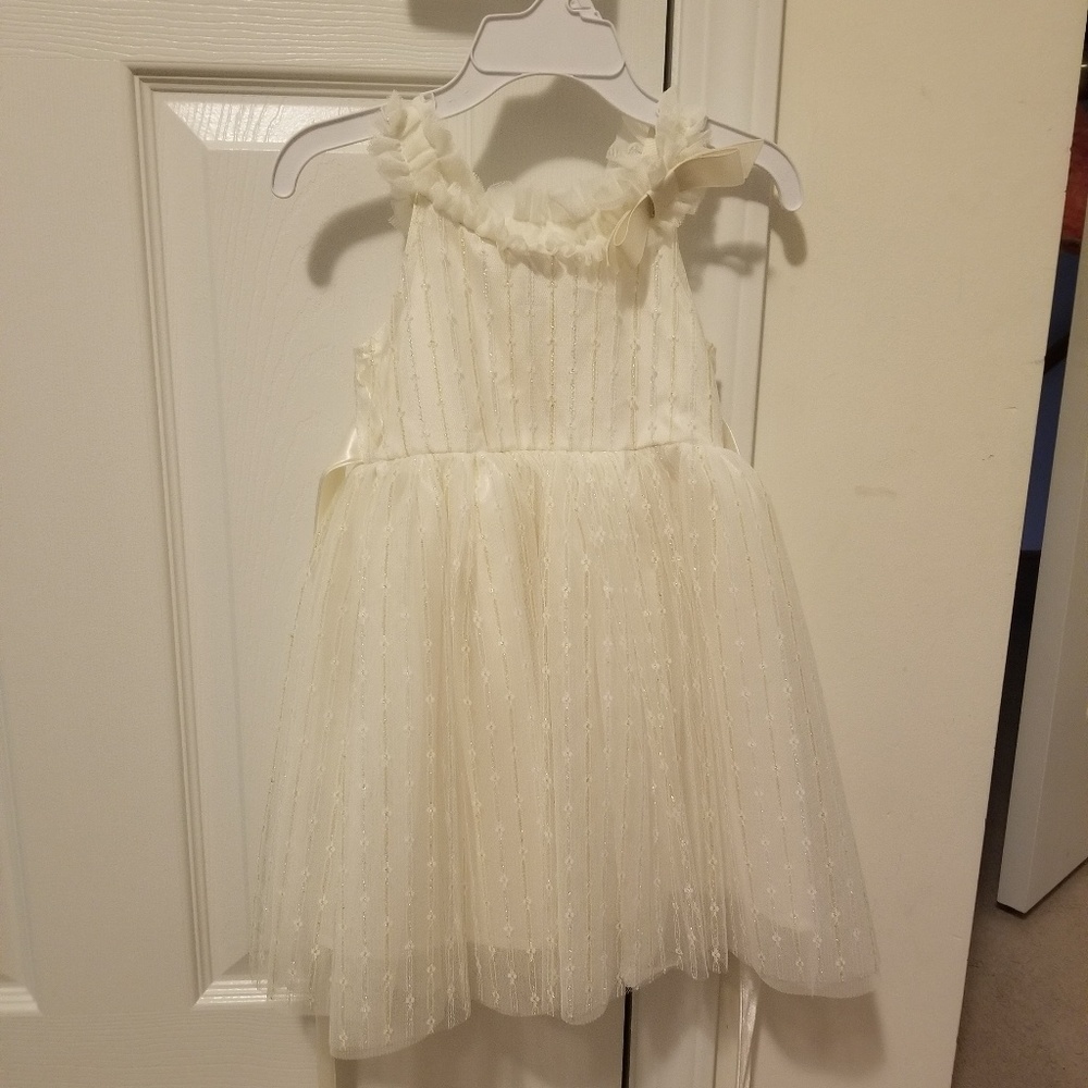 BNWT 3T off-white/cream dress